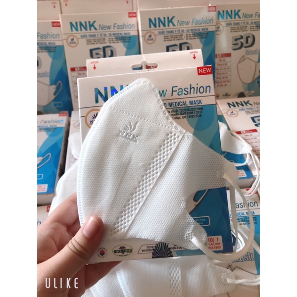 Khẩu Trang 5D Mask NNK Cao Cấp,Dày Ôm Kín(Hộp 10c)