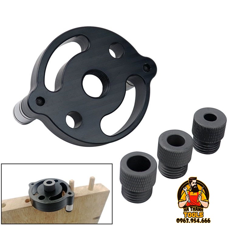 Cữ Khoan Chốt Gỗ Thẳng 41 Chi Tiết - Tự Định Tâm 6 8 10mm - Dụng Cụ Làm Mộc Ghép Ván Gỗ