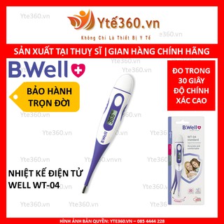 Nhiệt kế Điện Tử B.Well WT 04 ★★★[Nhập Thụy Sĩ]★★★Nhiệt Kế Điện Tử, Đo Thân Nhiệt, Nách, Hậu Môn