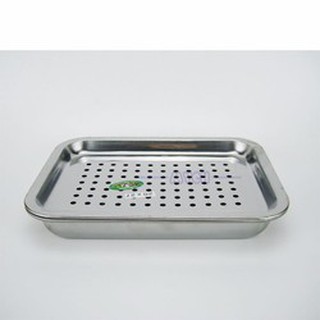 (thanh lý nghỉ bán)khay inox 2 lớp