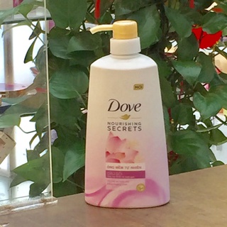 Dầu gội đầu Dove vòi 650g ống mềm tự nhiên hàng công ty
