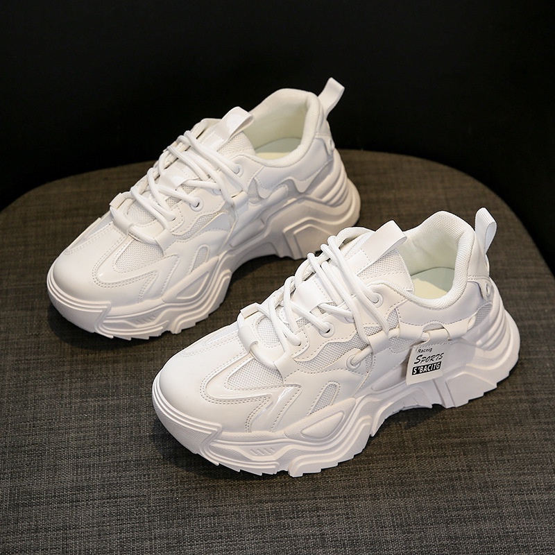 Giày thể thao đế dày thời trang mùa đông Hàn Quốc mới 2021 năng động cho nữ