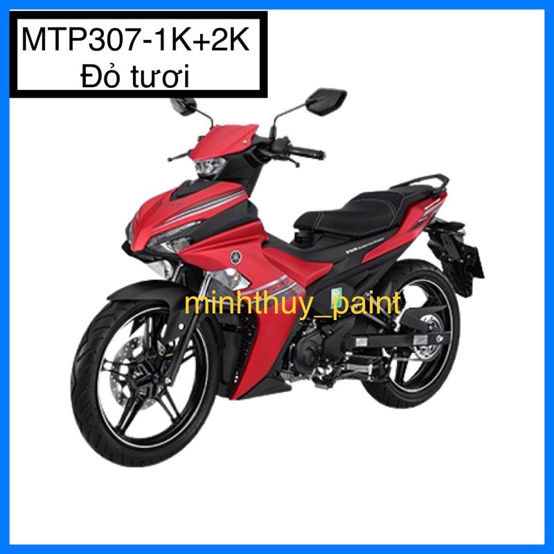 Sơn xe máy Yamaha Exciter màu Đỏ tươi MTP307-1K và MCP307-2K Ultra Motorcycle Colors