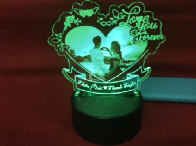 Đèn ngủ 3d, quà tặng khắc hình ảnh theo yêu cầu