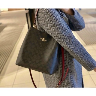 🎀 SẴN - TÚI COACH DA BUCKET 2312