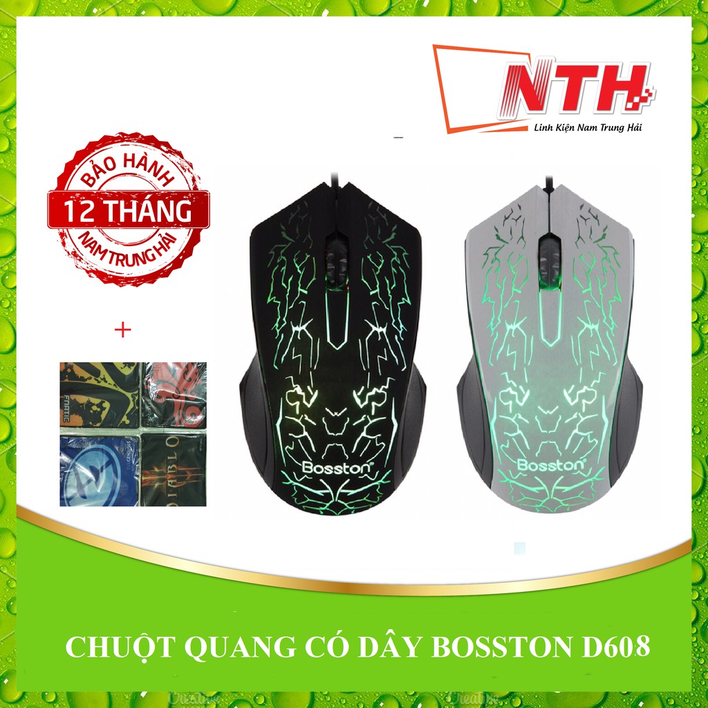 Chuột game Bosston D608 + Lót g66