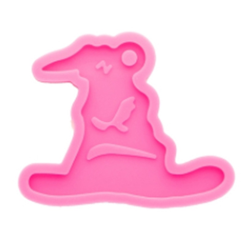 Khuôn Silicone Làm Móc Khóa Hình Nón Phù Thủy