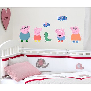 Decal dán tường Heo Peppa