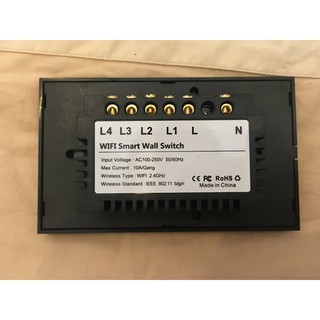 Công tắc thông minh Tuya 4 nút wifi