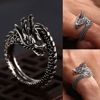 Nhẫn Nam Rồng Uốn Lượn Cực Ngầu NT6