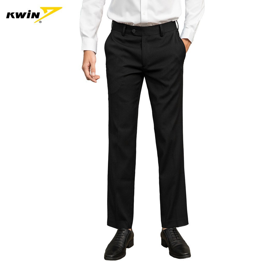 Quần Âu Nam KWIN phom dáng suông nhẹ, thiết kế chỉnh chu lịch lãm - KTR01809