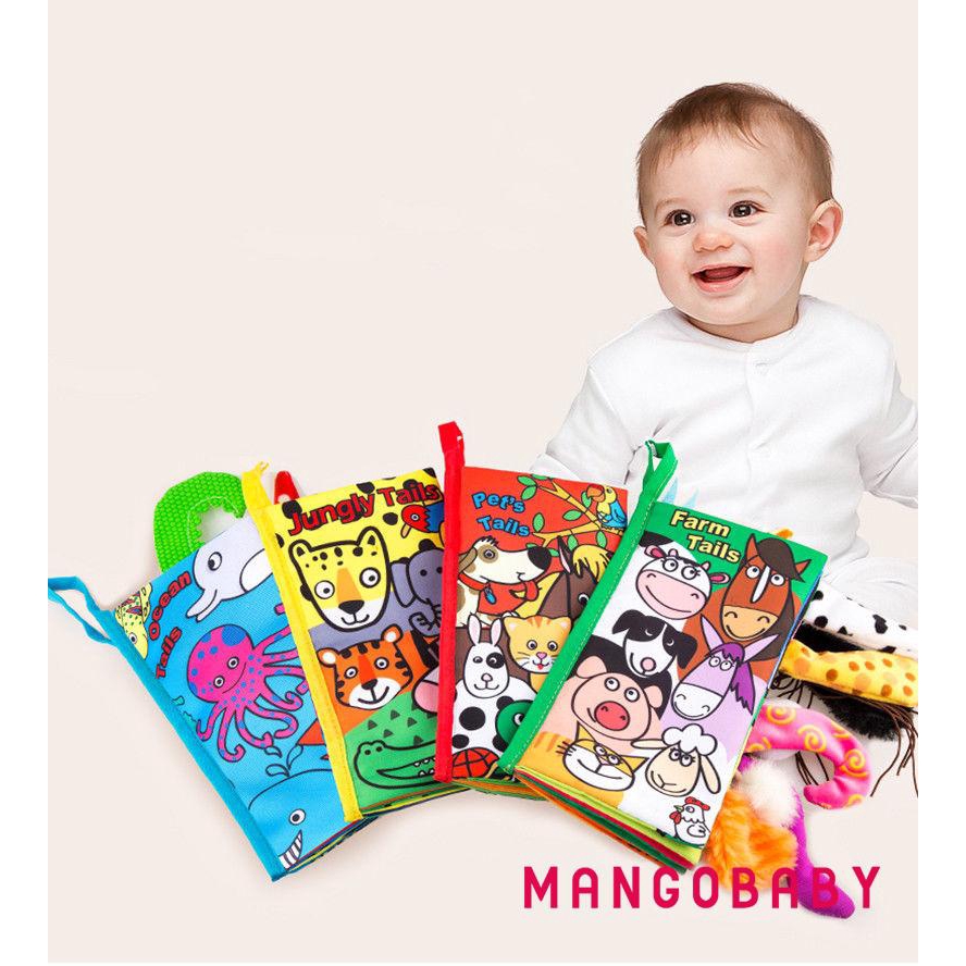 MG-Baby three-dimensional animal tail cloth book multi-touch English soft book