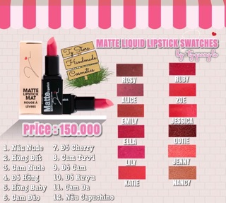 Son sáp Matte Rouge à Lèvres Ty Store Cosmetic