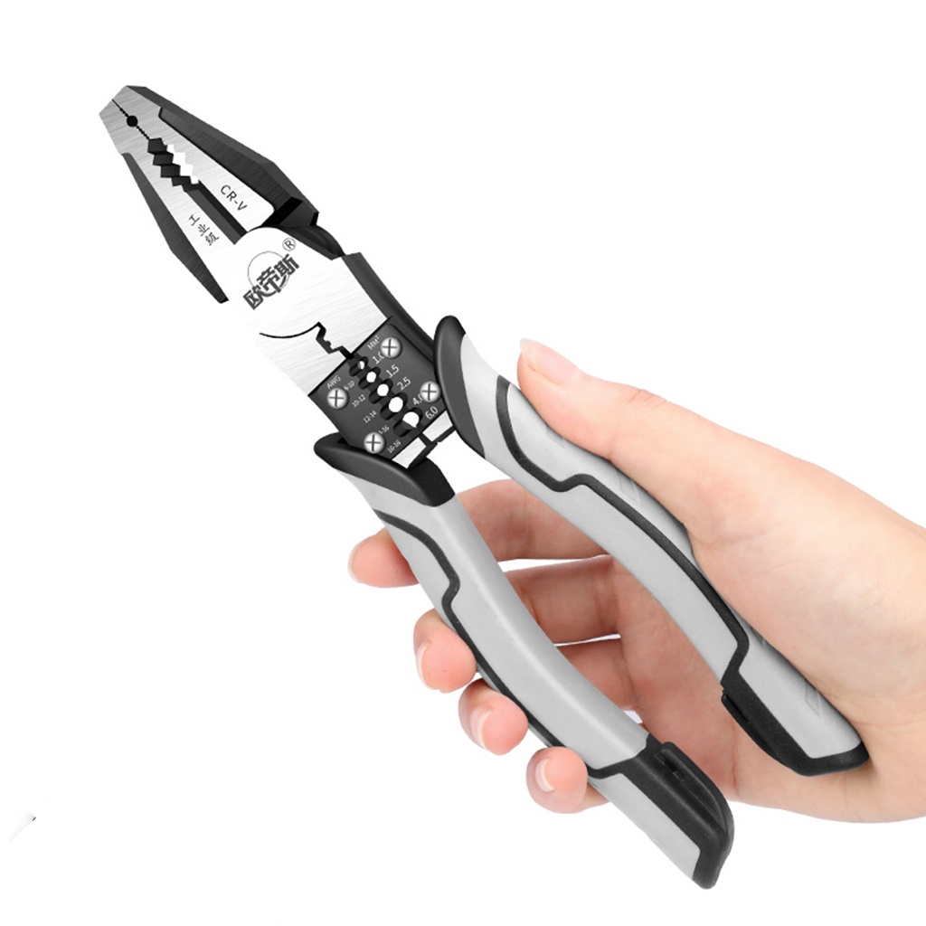 Kìm điện đa năng 9 in 1 size 9 inch thép CRV ( màu xám )