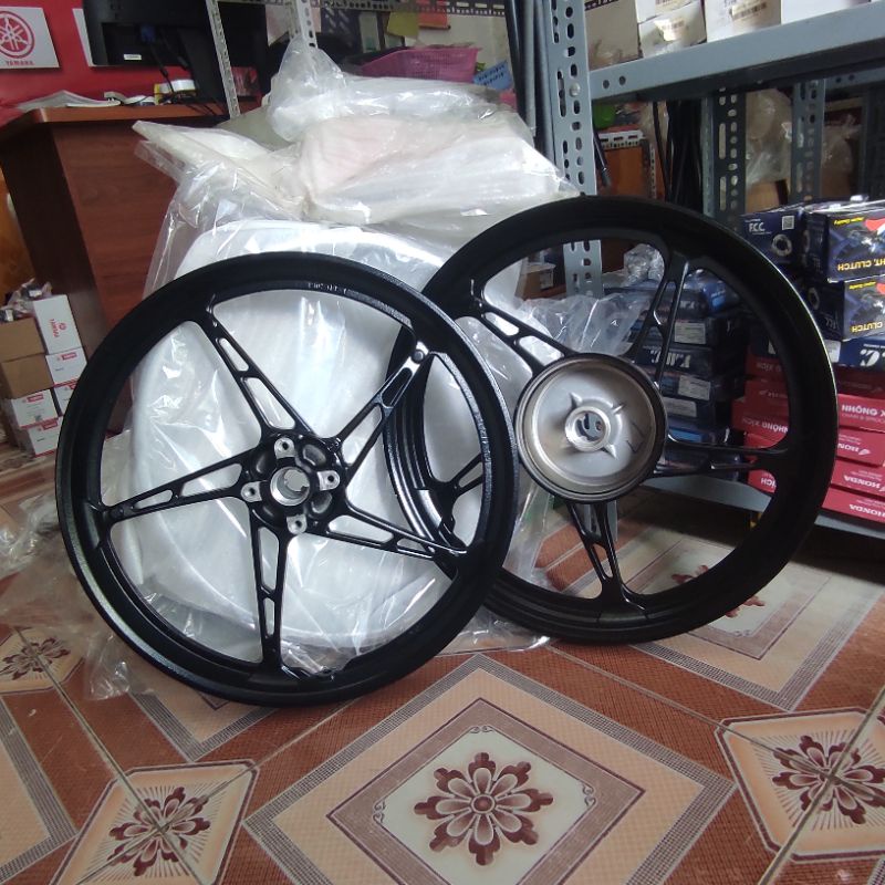 Bộ vành chính hãng Sirius Yamaha đúc đĩa, Bộ vành đúc Yamaha, Vành Yamaha, mâm đúc Yamaha