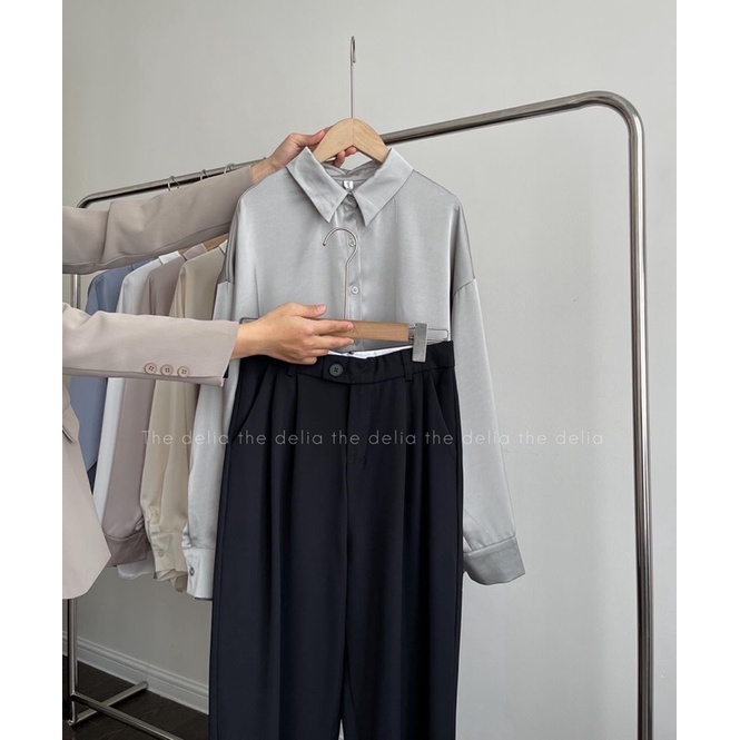 SƠ MI LỤA BÒNG KÈM DÂY 282