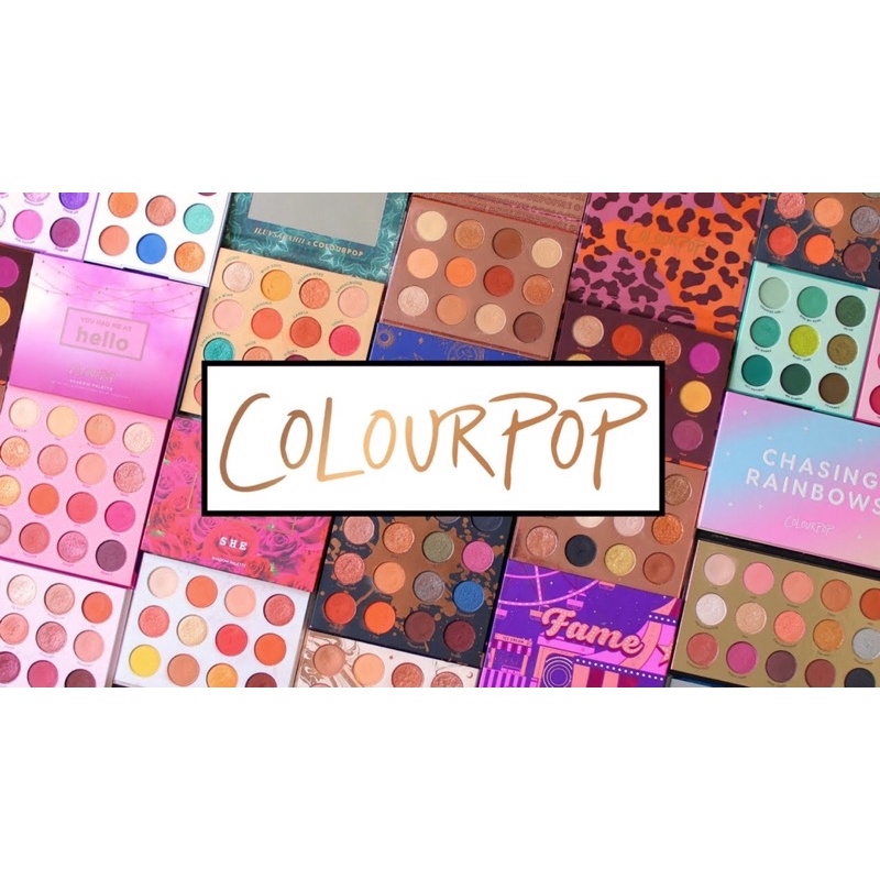 Colourpop - Hình thật  Bảng phấn mắt trang điểm 5 ô - 9 ô - 10 ô - 12 ô các loại Vegan và rất xinh