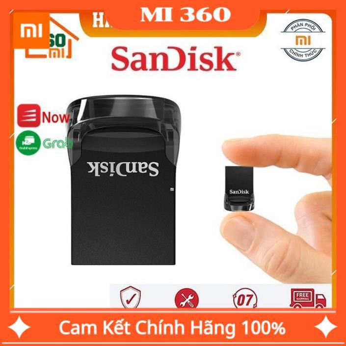 [ Chính Hãng] USB 3.1 SanDisk CZ430 16Gb/ 32Gb/ 64Gb/ 128Gb Ultra Fit Flash Drive tốc độ upto 130MB/s | BigBuy360 - bigbuy360.vn