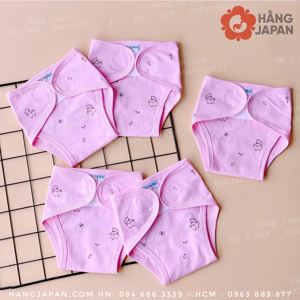 Tả vải dán Organic cotton Dokma cho bé sơ sinh (set 5 cái)