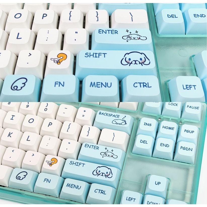 132 Phím Cinnamoroll Keycaps XDA Profile anime dễ thương PBT Dye Sub Bàn phím cơ học Keycap
