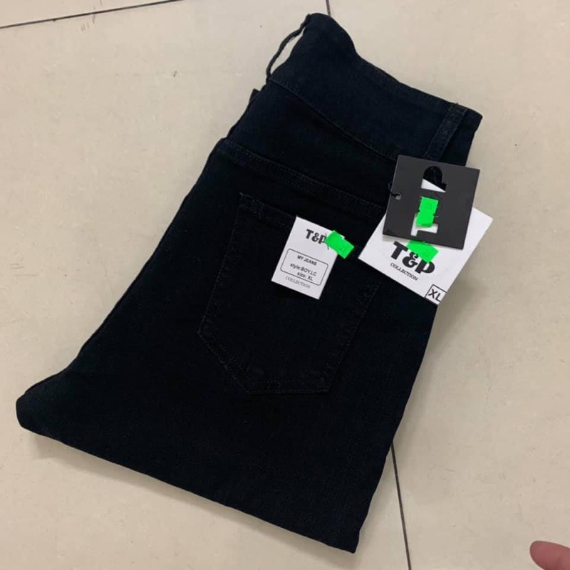 Quần baggy bigsize , quần jean baggy đen bigsize 61-87kg vải co giãn 4 chiều | BigBuy360 - bigbuy360.vn