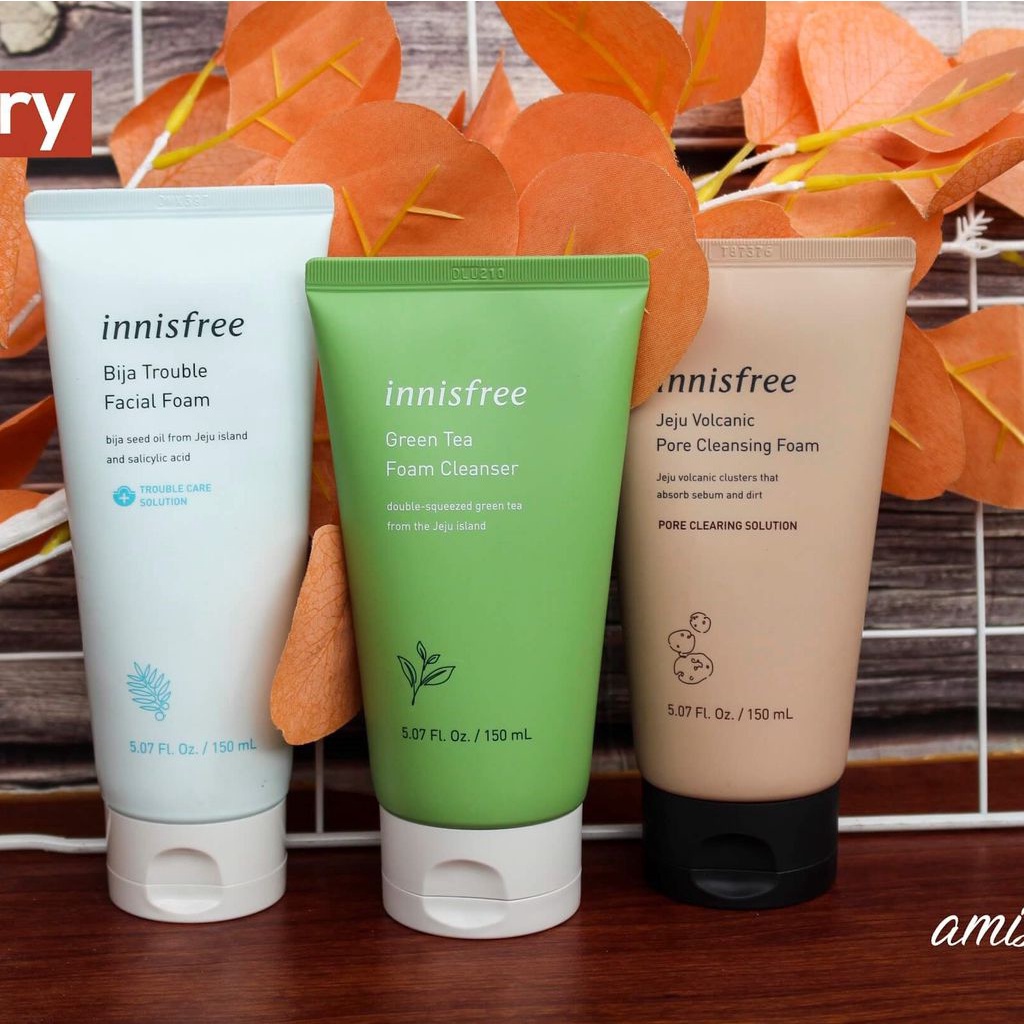 SỮA RỬA MẶT INNISFREE ĐỦ 3 LOẠI 150ML