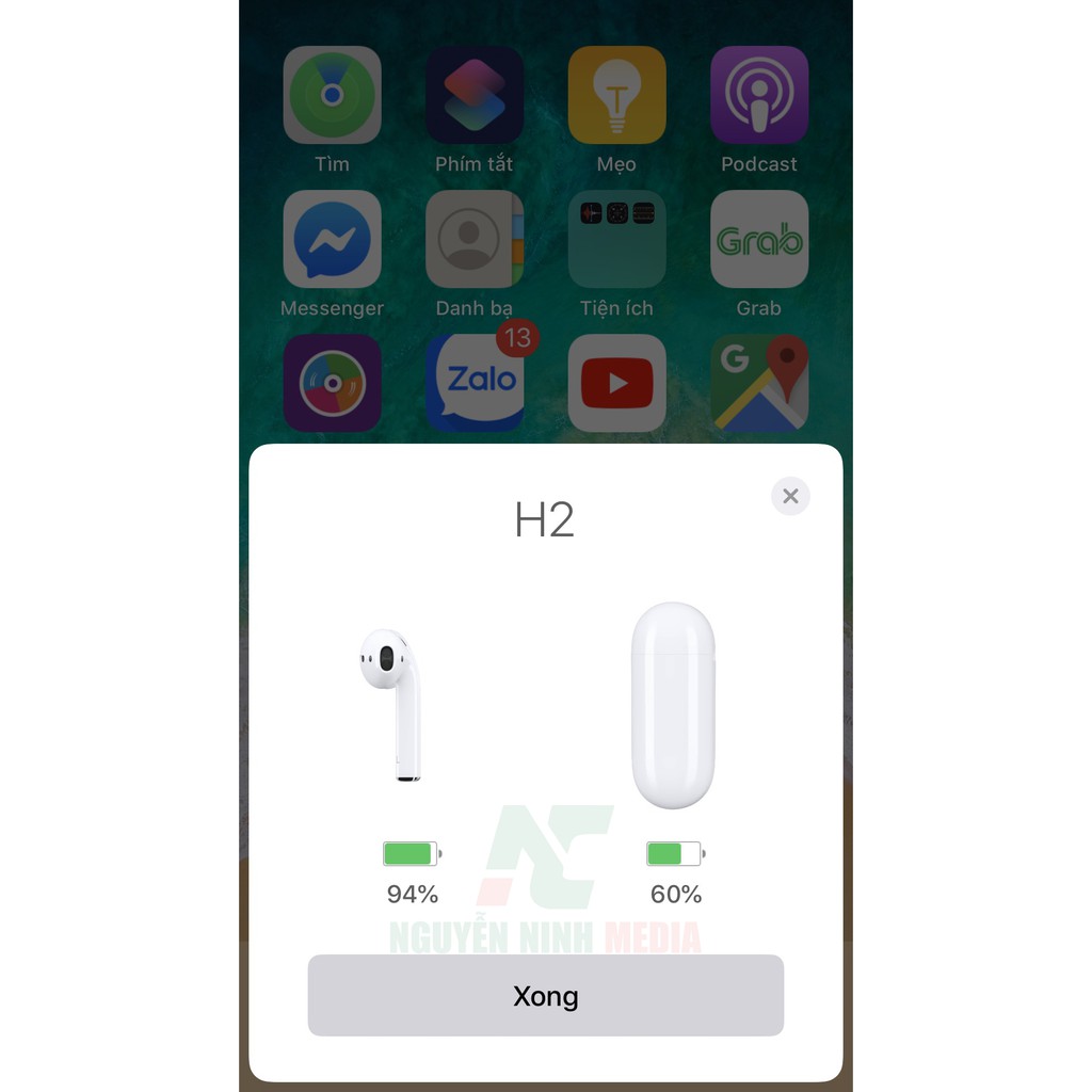 Tai Nghe Airpods H2 Bluetooth 5.0 Tự Động Kết Nối