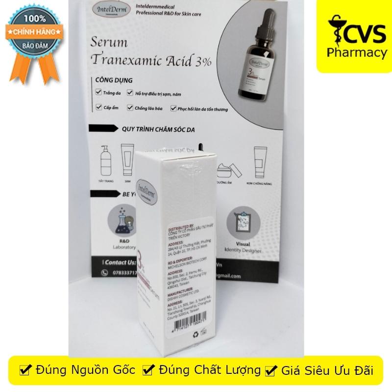 IntelDerm Cosmeceuticals Tranexamic Acid Serum - 30ML - giúp da đều màu, tươi sáng, cân bằng ẩm - CVS Pharmacy