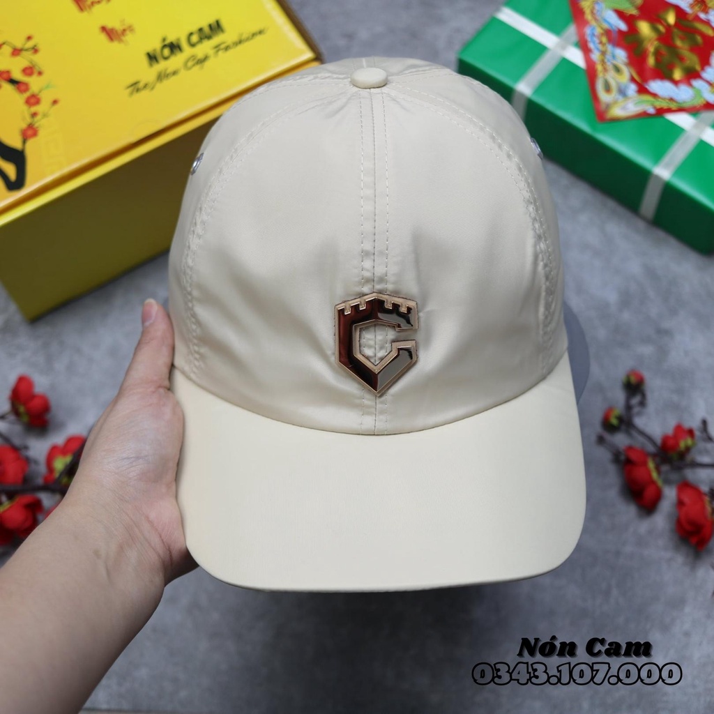 Nón lưỡi trai NÓN CAM LOGO C chính hãng , Nón kết nam full box nhiều màu