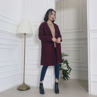 Áo dạ len TARGET dáng dài