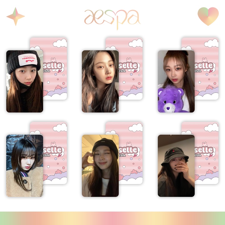 SET 6 CARD DESIGN 4 THÀNH VIÊN AESPA