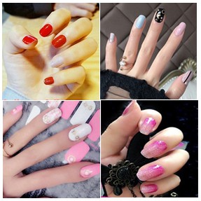 Miếng dán móng tay Silicon - Nail Wraps (14 miếng dán khô)
