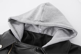 🔥 Áo khoác Jacket da tay nỉ