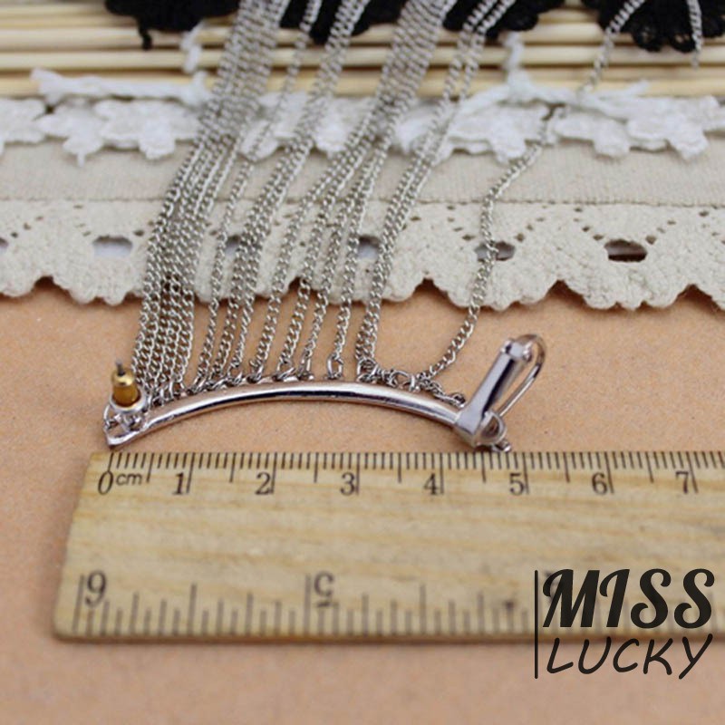 ❤HHN-VN 1Pcs  High Quality Fashion Earring Unilateral Gold and Silver Tassel Long Earring Personalit