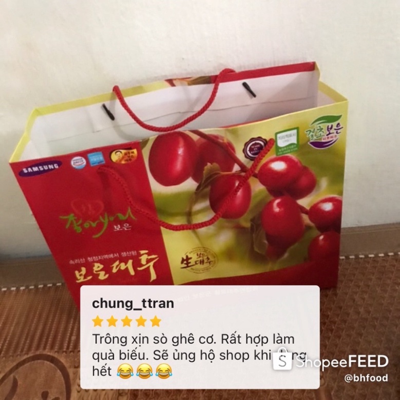 Táo Đỏ Han Quoc Loại 1Kg Có KÈm Hộp + Túi Sách .ĐT.LV