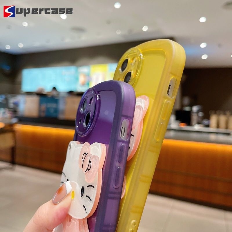 Ốp Điện Thoại TPU Mềm Có Gương Hello Kitty Cho iPhone 12 11 Pro Xs Max 12 Mini 11 Pro