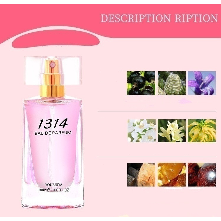 Nước Hoa Nữ Youbeiya 1314 30ml cao cấp Hương Hoa Cỏ Trái Cây Nhẹ Nhàng Lưu Hương Lâu dài quyến rũ phái mạnh