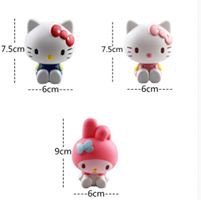 Bộ Kitty 3 con trang trí bánh kem