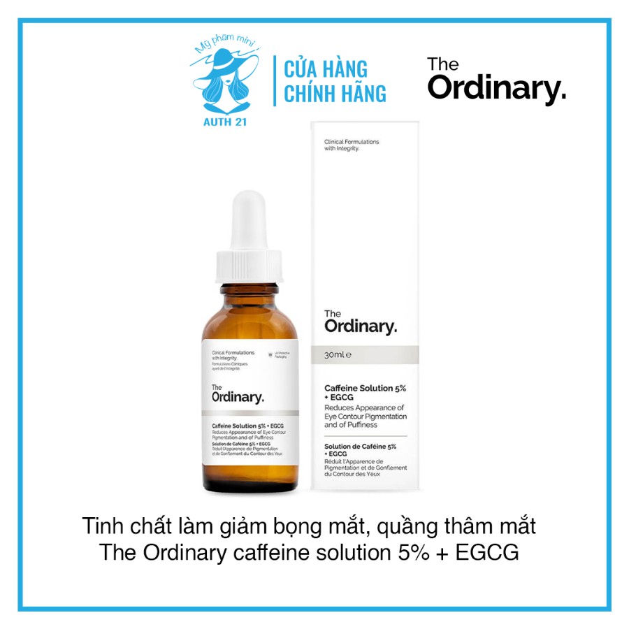 [Bill hãng] Serum mắt Caffeine Solution 5% + EGCG - The Ordinary