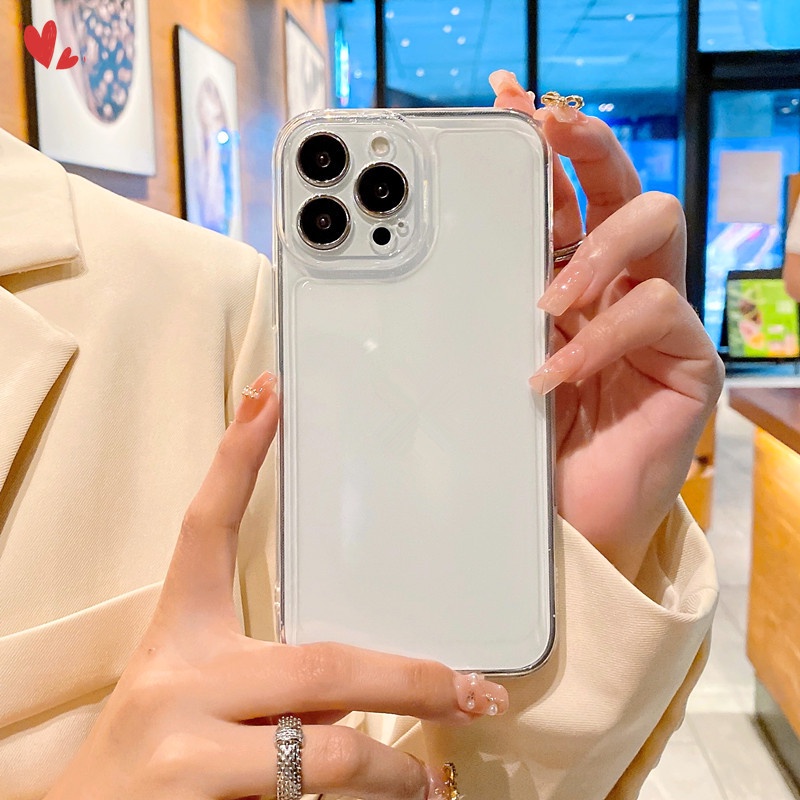 Transparent Shockproof Case For Xiaomi Redmi Note 11 11S 10 10S 9 9S 7 8 Pro 9C 9A 9T 10C 11T Poco M3 X4 X3 NFC F3 F2 F4 GT Clear TPU Soft Phone Casing Protective Back Cover Anti-fall