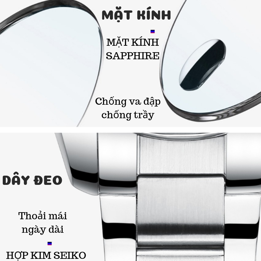 Đồng Hồ Nam Nữ Reward KT085 GREEN Chính Hãng 2022 NEW Bảo Hành 12 Tháng II Made in HongKong