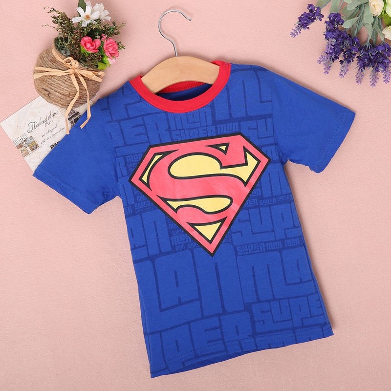 ღ♛ღ2-7Years Baby Boy Novelty Short Sleeve T-shirt Tees Tops