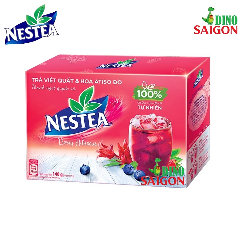 Combo 3 Hộp Trà NESTEA Gồm Các Vị Hoa Quả, Chanh và Việt Quất &amp; Hoa Atiso Đỏ