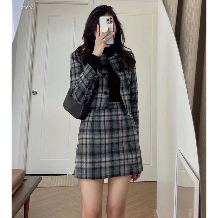 Sét áo dạ cổ sơmi