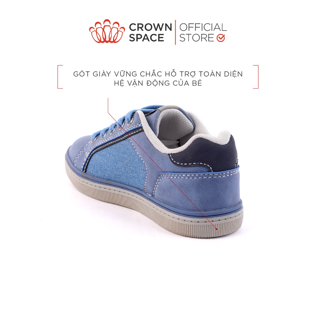 Giày Thể Thao Sneaker Bé Gái Đi Học Đi Chơi Crown Space Cao Cấp CRUK213 Nhẹ Êm, Chống Hôi Chân Size 28 đến 37