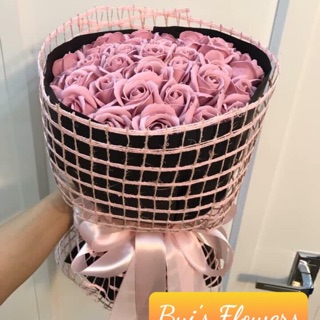 Bó hoa sáp 30 bông siêu sang chảnh tặng thiệp