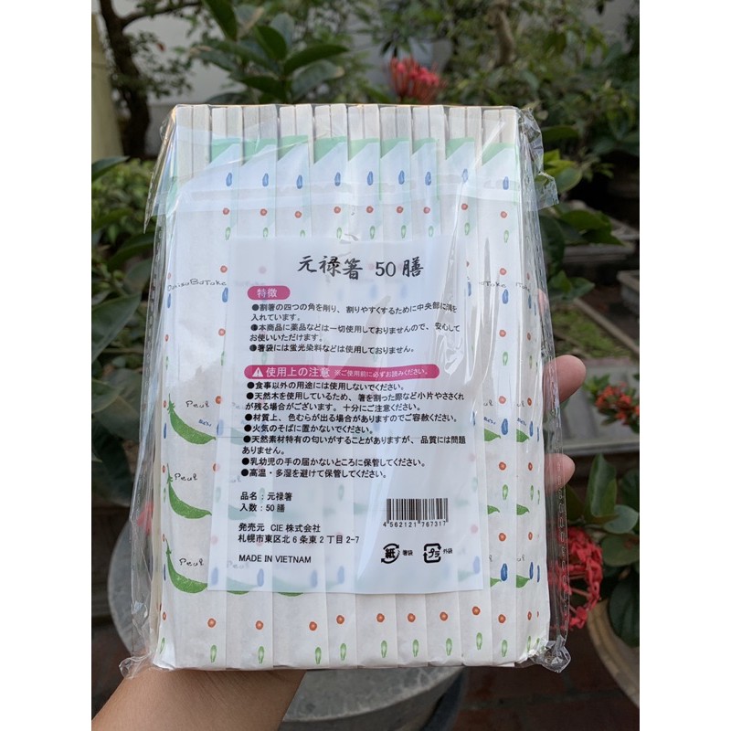 Set 100 đôi đũa gỗ dùng một lần Nhật Bản