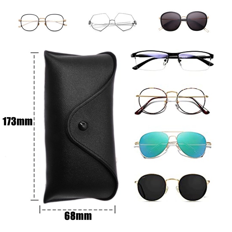 Hộp Đựng Mắt Kính Bằng Da Gọn Nhẹ Tiện Dụng Cho Nam / Nữ