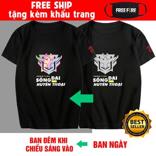 🔥HOT🔥 Mẫu áo thun Free Fire phản quang đẹp cực độc tặng kèm bịt mặt free fire