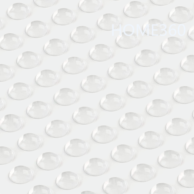 Gói 50 tấm đệm cao su trong suốt tự dính giảm âm chống va chạm cho ngăn kéo/cửa tủ/mặt bàn/tủ đựng chén đĩa/khung ảnh